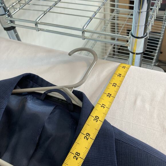 Lauren Ralph Lauren Men's Navy Wool Blazer Est. Size 46 Career Classic Old Money - Picture 3 of 12